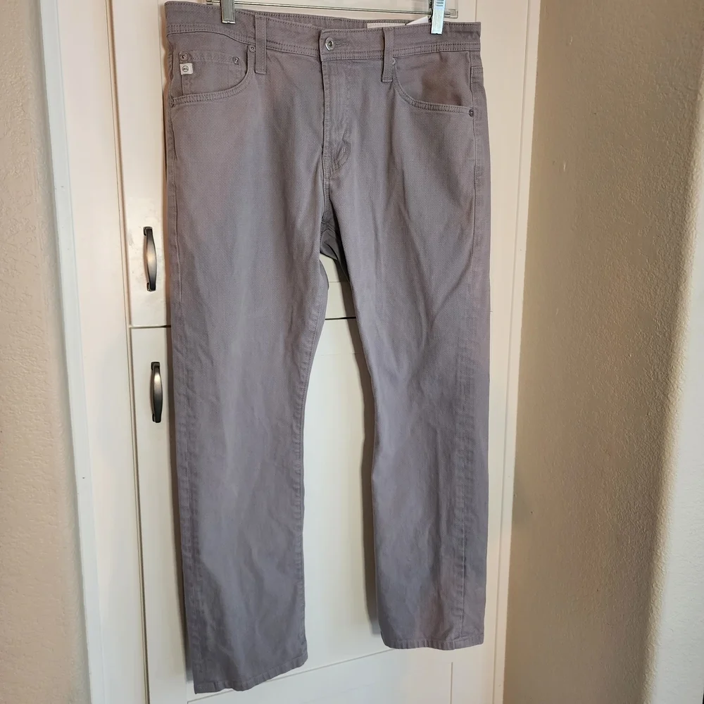 Ag Adriano Goldschmied Everett Men's Slim Straight Grey Jeans